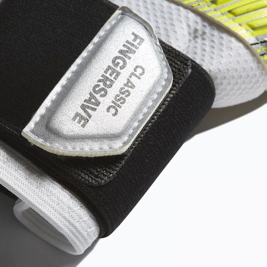 adidas Classic Pro Fingersave Adults Goalkeeper Gloves White