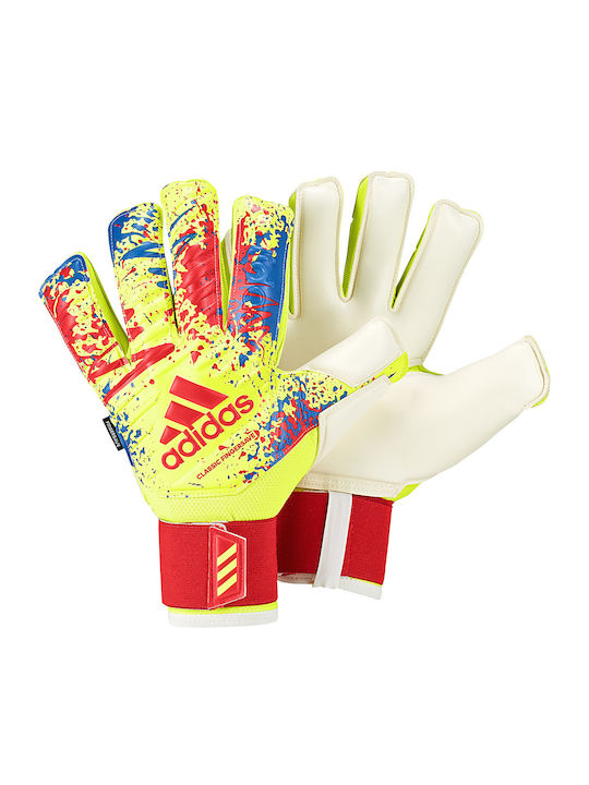 adidas Classic Pro Fingersave Γάντια Τερματοφύλακα Ενηλίκων Κίτρινα