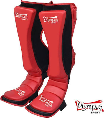 Olympus Sport Shin Guards Adults Red