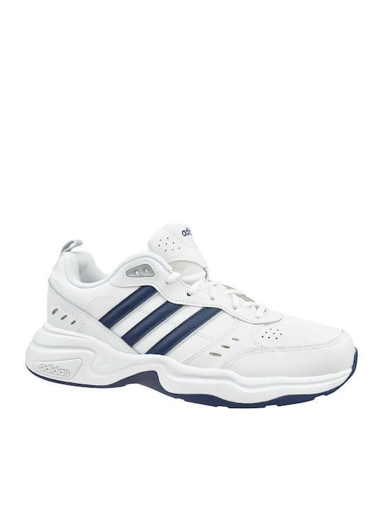 Strutter Chunky Sneakers Cloud White / Dark Blue / Matte Silver