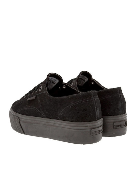 2790 Suew Adidași Flatforms Pentru Femei Negri