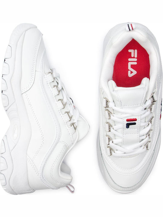 Low Strada Γυναικεία Chunky Sneakers Λευκά