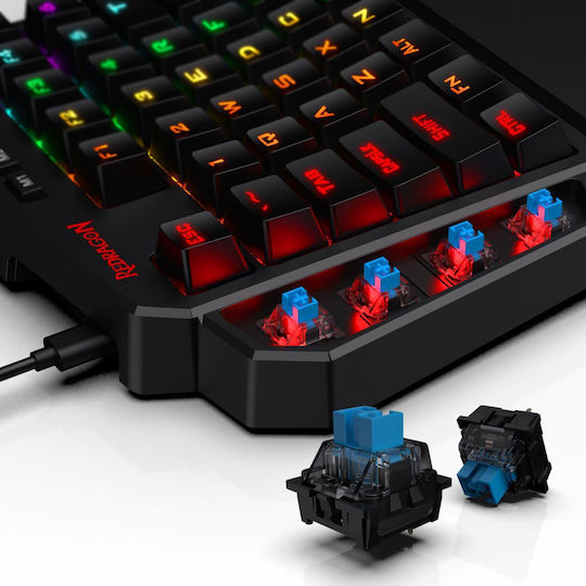 Redragon K585 Diti Gaming KeyPad με Outemu Blue διακόπτες και RGB φωτισμό (Αγγλικό US)