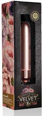 Rocks Off Touch Of Velvet Mini Вибратор Bullet 10.3см Розов Руж