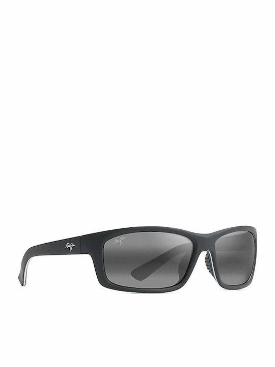 Maui Jim Men's Sunglasses with Black Plastic Frame and Black Polarized Lens