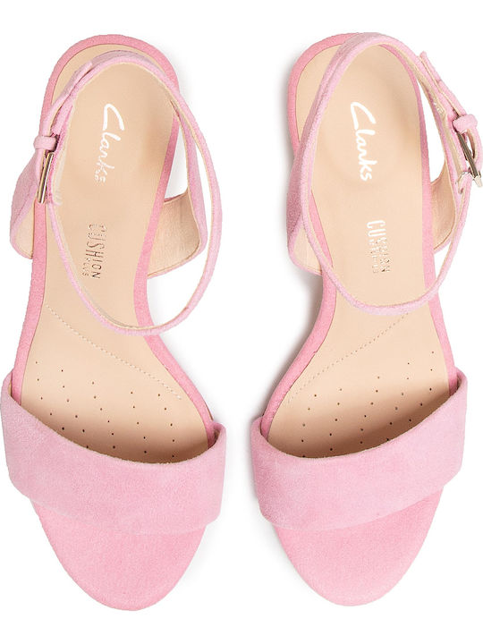 Amali Jewel Suede Πέδιλα Ροζ