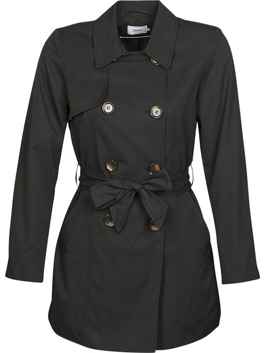 Valerie Women's Black Trench Coat
