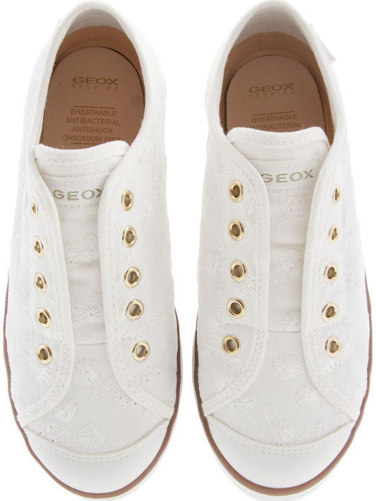 Geox SNEAKER Ανατομικά Λευκά