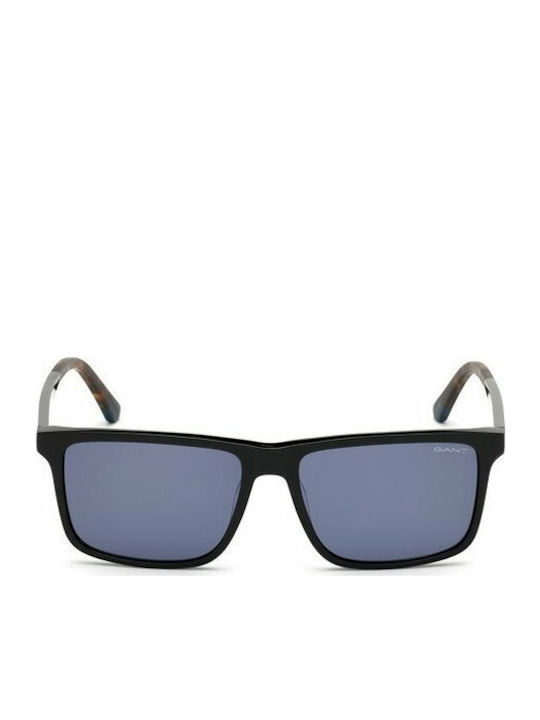 Gant Men's Sunglasses with Black Acetate Frame and Black Lenses GA7125 01V