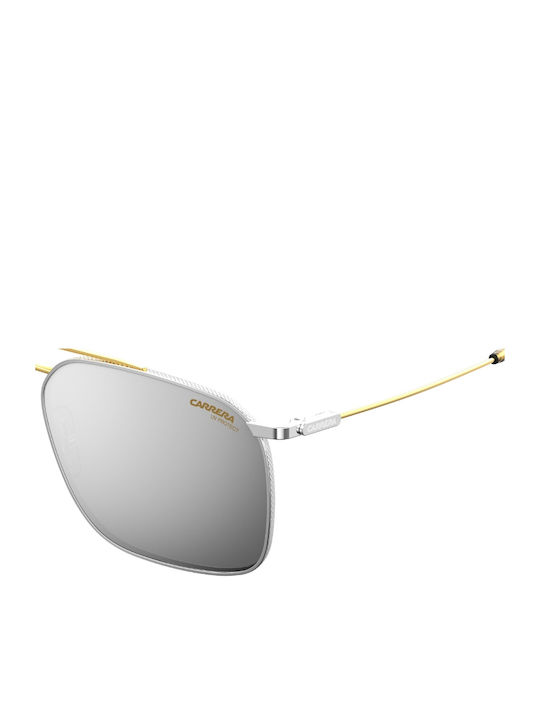 Carrera Men's Sunglasses with Gold Metallic Frame and Grey Mirror Lenses 186/S TNG/T4