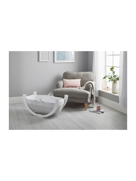 Shnuggle Dreami Moses Coș de Moș cuțit din plastic cu suport Light Grey