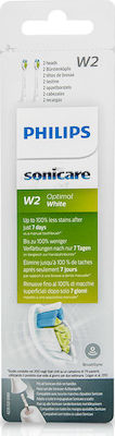 Philips Sonicare W2 Optimal White Ανταλλακτικές Κεφαλές για Ηλεκτρική Οδοντόβουρτσα HX6062/10 2τμχ