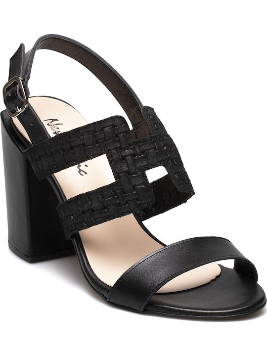 New Matic Leather Women's Sandals 50 Black