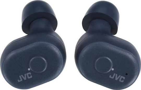 JVC HA-A10T In-Ear Bluetooth-Freisprecheinrichtung Kopfhörer mit Schweißresistenz und Ladeetui Blau