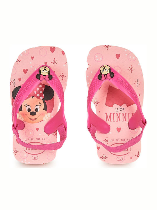 Детски джапанки тип флип-флоп Мини Фуксия Disney Classics II Baby Minnie