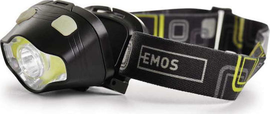 Emos Φακός Κεφαλής LED IP43 με Μέγιστη Φωτεινότητα 220lm
