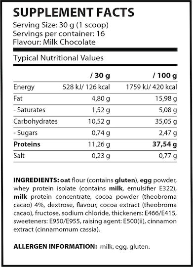 QNT Belgian Waffles Protein Whey Protein with Flavor White Chocolate 480gr