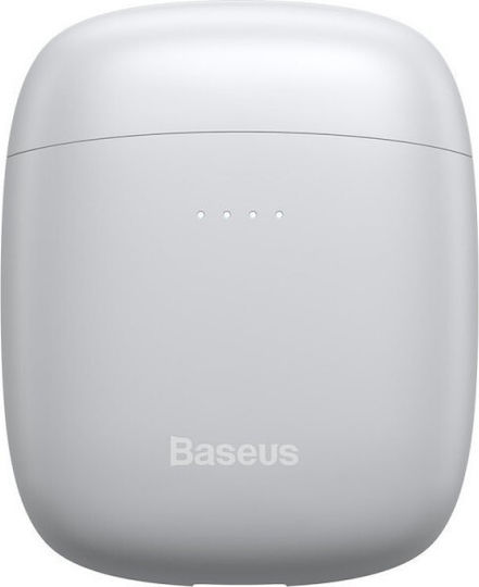 Baseus W04 Pro Earbud Bluetooth Handsfree Earphones with Sweat Resistance and Charging Case White