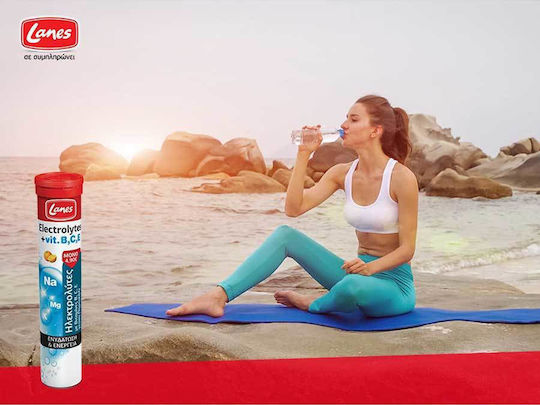 Lanes Electrolytes Vitamine B C E Πορτοκάλι 20 αναβράζοντα δισκία
