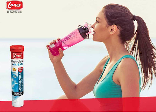 Lanes Electrolytes Vitamine B C E Πορτοκάλι 20 αναβράζοντα δισκία