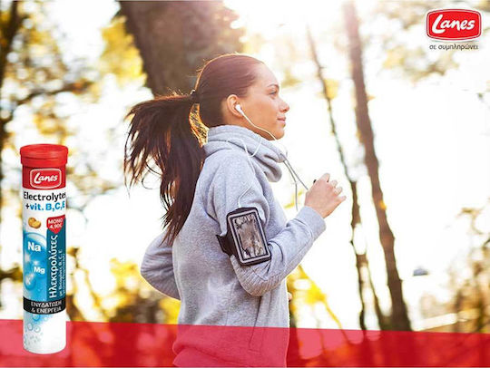 Lanes Electrolytes Vitamine B C E Πορτοκάλι 20 αναβράζοντα δισκία