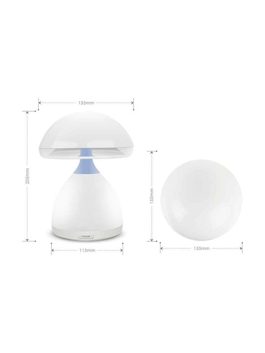 Huian Mushroom Lamp Lustră Decorativă Ciupercă Alb