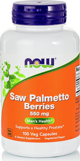 Now Foods Saw Palmetto 550mg 100 κάψουλες