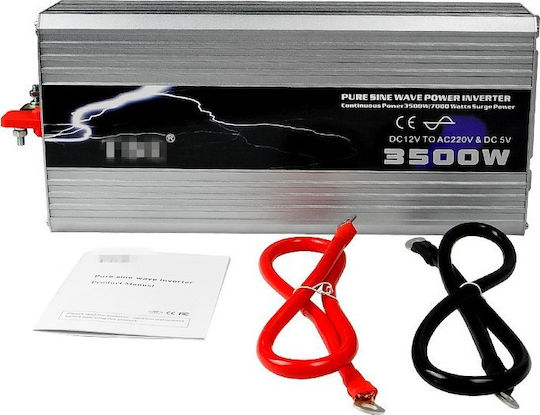 TBE T12P3500-2 Car Inverter Pure Sinewave 3500W to Converter 12V DC in 220V AC