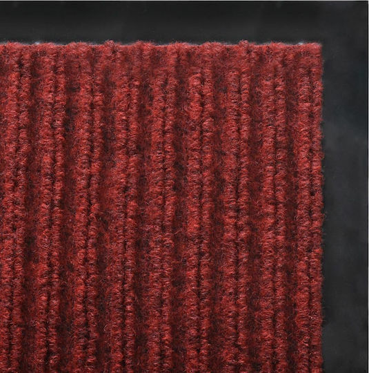 vidaXL Entrance Mat Straw with Anti-slip Backing Red 120x180cm