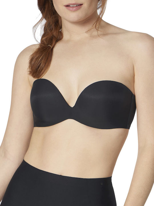 Stepy Soft Push Up Bra Underwire Black