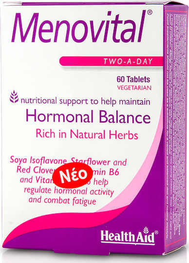 Health Aid Menovital Συμπλήρωμα για την Εμμηνόπαυση 60 ταμπλέτες