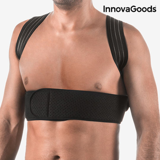 InnovaGoods Pro Ticalbak Ρυθμιζόμενος Νάρθηκας Πλάτης σε Μαύρο Χρώμα