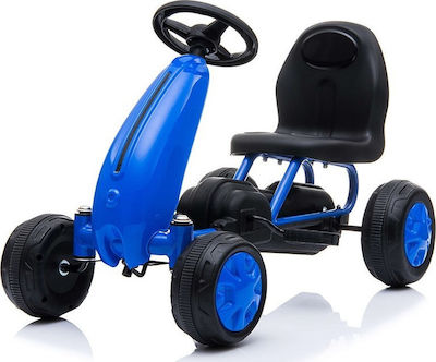 Blaze Kids Foot-to-Floor Go Kart One-Seater with Pedal Blue