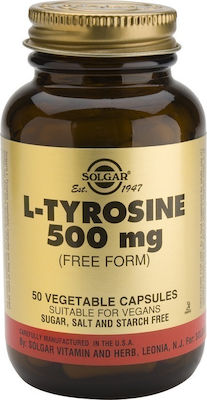 Solgar L-Tyrosine 500mg 50 φυτικές κάψουλες