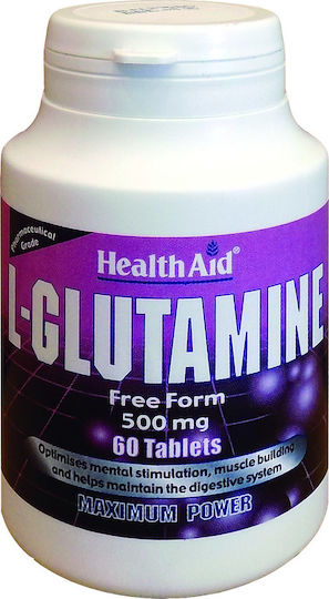 Health Aid L-Glutamine 60 Ταμπλέτες Unflavoured