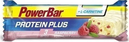 PowerBar Protein Plus + L Carnitine Bar with 6.5gr Protein & Flavor Raspberry Yogurt 35gr