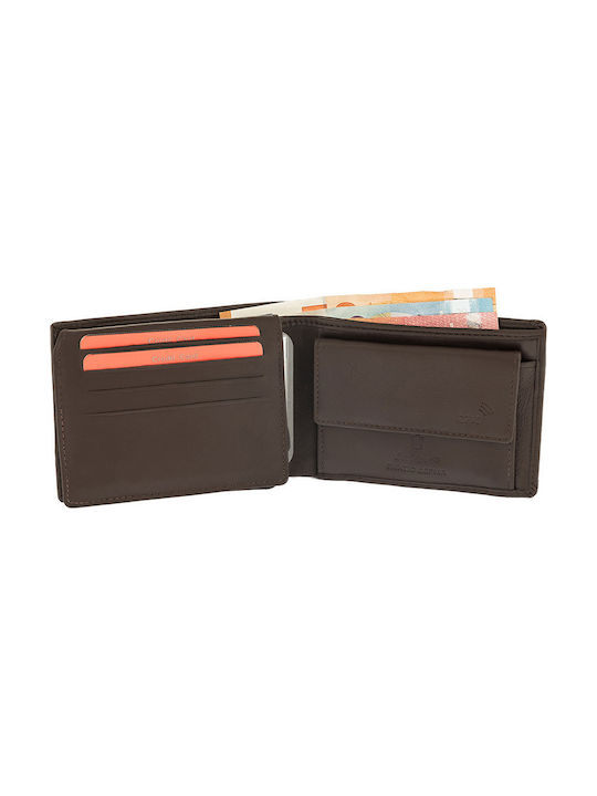 Lavor 1-7105 Men's Leather Wallet with RFID Brown