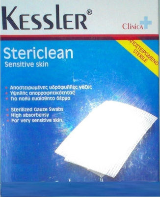 Kessler Sterile Gauze Pads 15x15cm Stericlean 12pcs