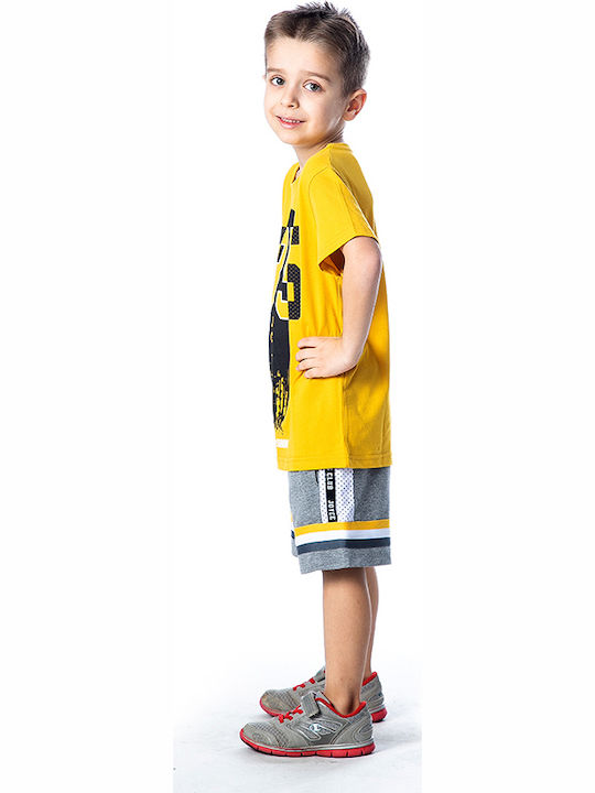 Joyce Kids Set with Shorts Summer 2pcs Yellow