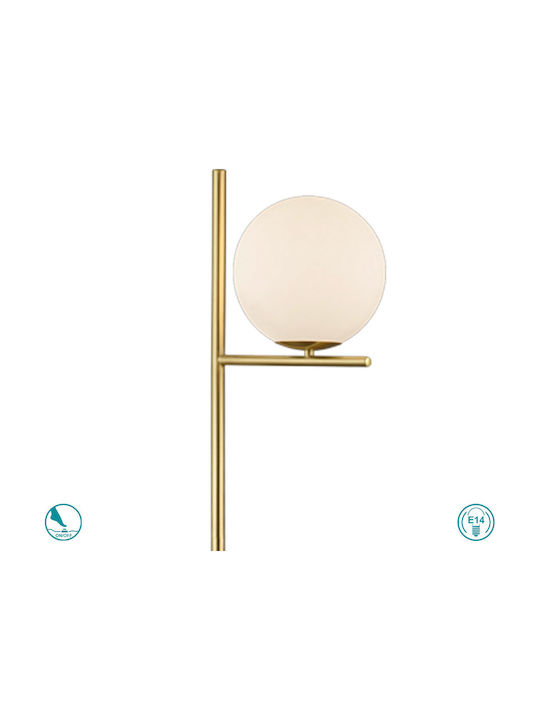 Trio Lighting Pure Φωτιστικό Δαπέδου Υ150xΜ32εκ. με Ντουί για Λαμπτήρα E14 Χρυσό