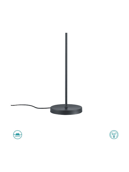 Trio Lighting Hostel Floor Lamp H160xW35cm. with Socket for Bulb E27 Black