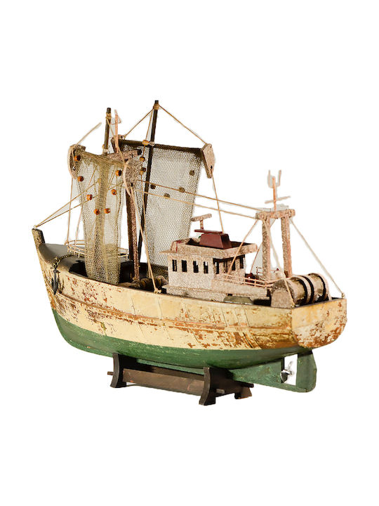 Christmas Boat Fishboat Wooden 45x32cm