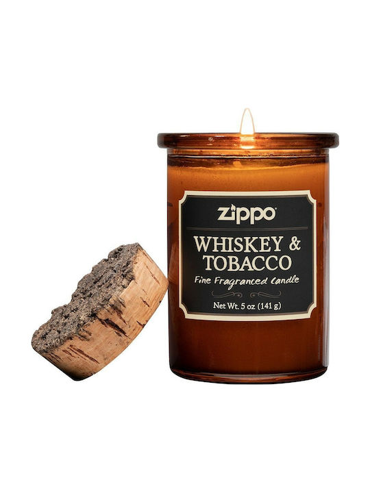 Zippo Scented Soy Candle Jar Whiskey & Tobacco 141gr 1pcs