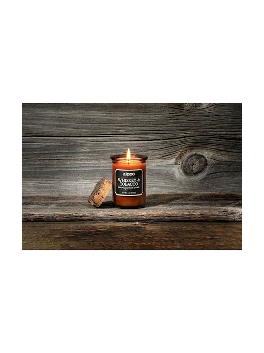 Zippo Aromatisches Soja-Kerze im Gefäß mit Whiskey & Tabak Parfüm 141gr