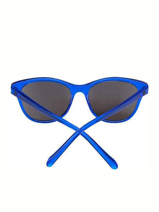 Spy Spritzer Women's Sunglasses with Blue Plastic Frame and Blue Mirror Lens 673515263899