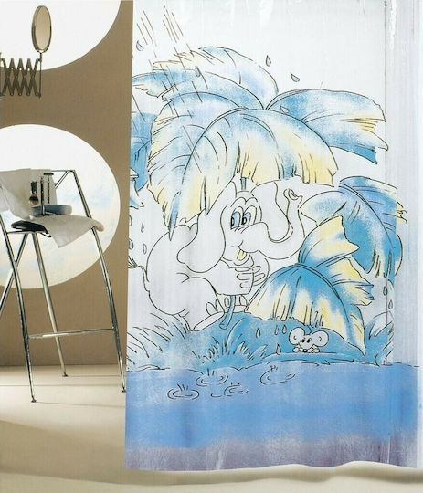 San Lorentzo SS-575 Shower Curtain Fabric 180x200cm Blue 485