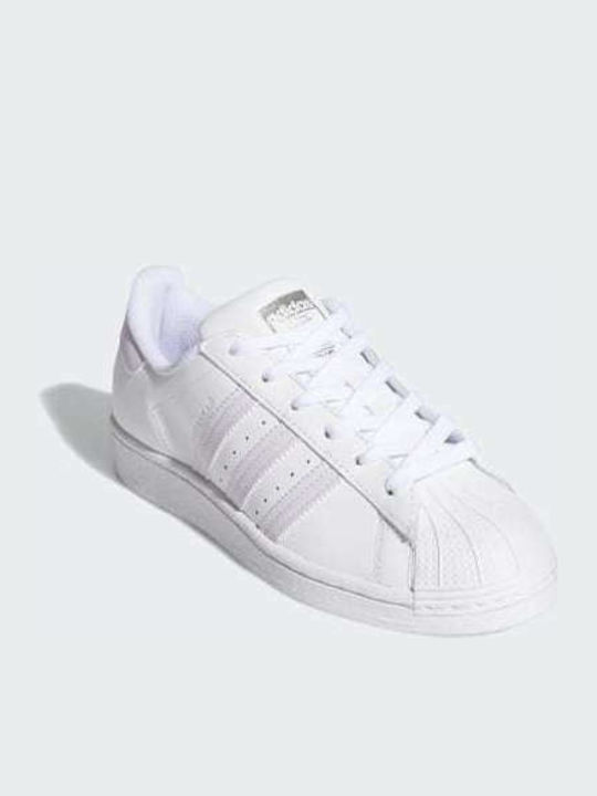 Adidas Superstar Damen Sneakers Cloud White / Purple Tint / Silver Metallic