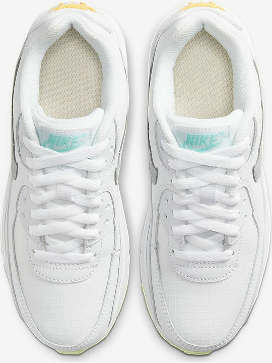 Air Max 90 AIR MAX 90 Kids Sneakers White / Laser Orange / Light Solar Flare Heather
