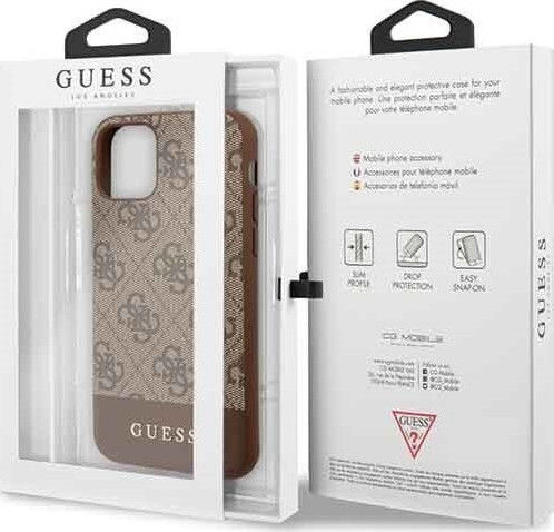 Guess Umschlag Rückseite Kunststoff Braun (iPhone 11)