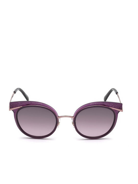 Swarovski Sonnenbrillen mit Lila Rahmen und Lila Verlaufsfarbe Linse SK0169 78T